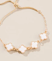 Mother Of Pearl Clover Bracelet