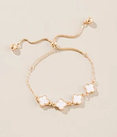 Mother Of Pearl Clover Bracelet