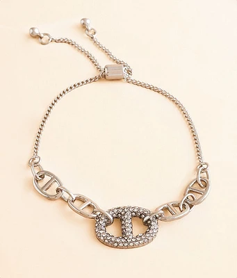 BKE Glitz Chain Slider Bracelet