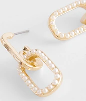 Faux Pearl Linked Earring