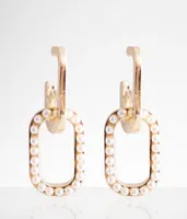 boutique by BKE Faux Pearl Linked Earring