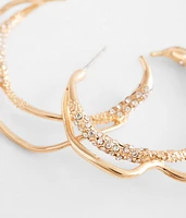 Warped Hoop Earring