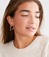 Warped Hoop Earring