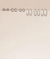 6 Pack Glitz Earring Set