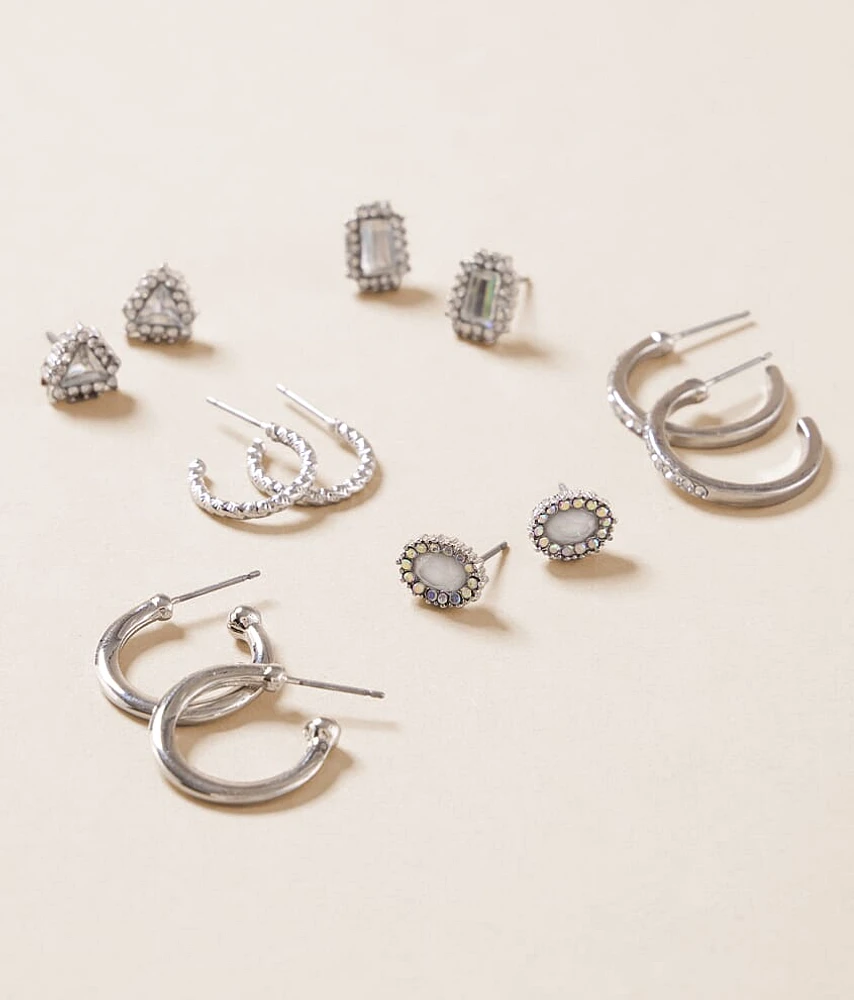 6 Pack Glitz Earring Set