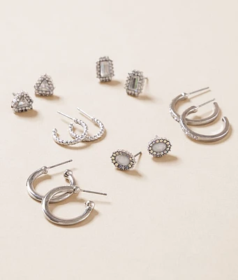 6 Pack Glitz Earring Set