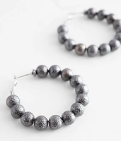 Foiled Hoop Earring