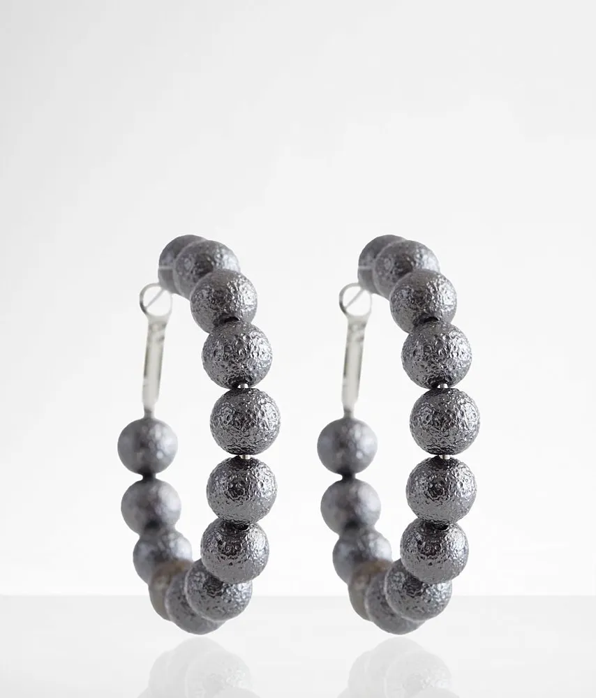 Foiled Hoop Earring