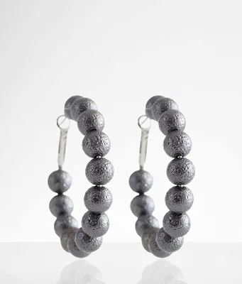 Foiled Hoop Earring