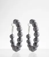 Foiled Hoop Earring