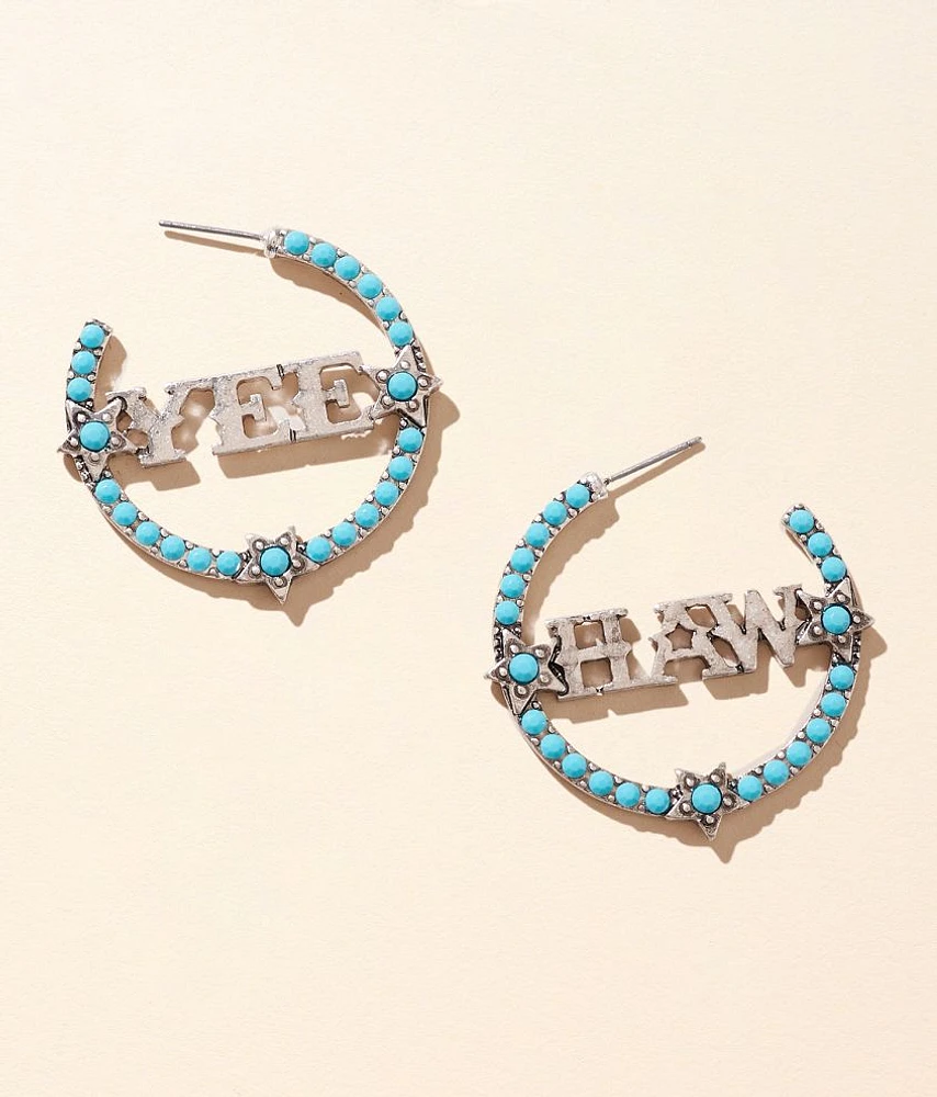 Yee Haw Western Hoop Earring