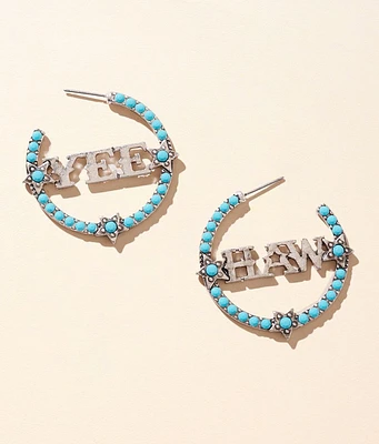 Yee Haw Western Hoop Earring