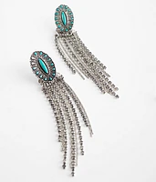 Turquoise Fringe Earring