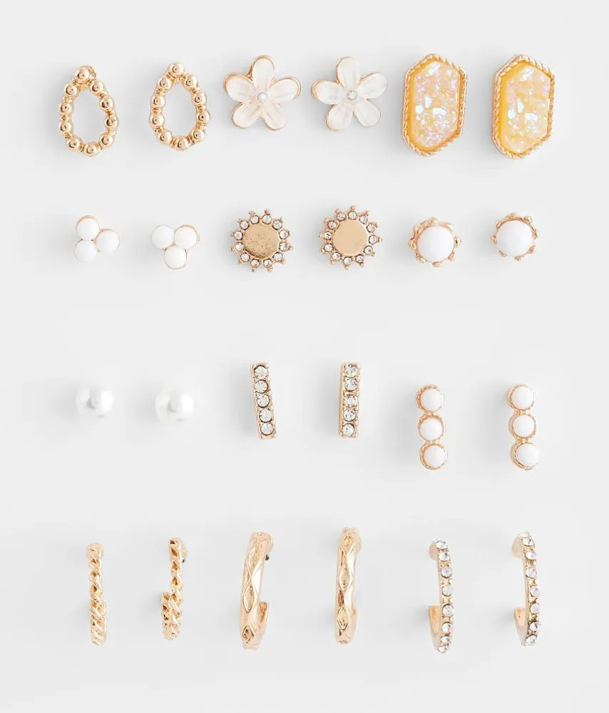 boutique by BKE 12 Pack Dainty Earring Set