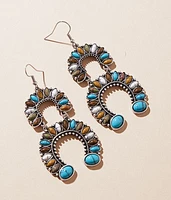 Turquoise Horseshoe Earring