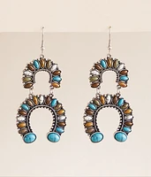 Turquoise Horseshoe Earring
