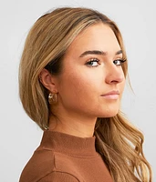 Foiled Hoop Earring