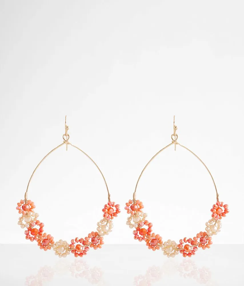 boutique by BKE Flower Bead Drop Earring