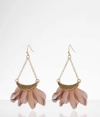 boutique by BKE Feather Drop Earring