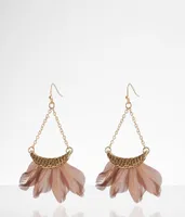 boutique by BKE Feather Drop Earring