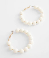 Beaded Hoop Earring