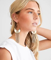 Mixed Fringe Drop Earring
