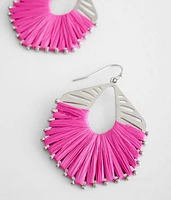 Thread Wrapped Drop Earring