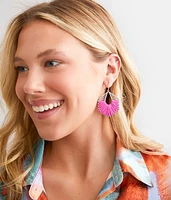 Thread Wrapped Drop Earring