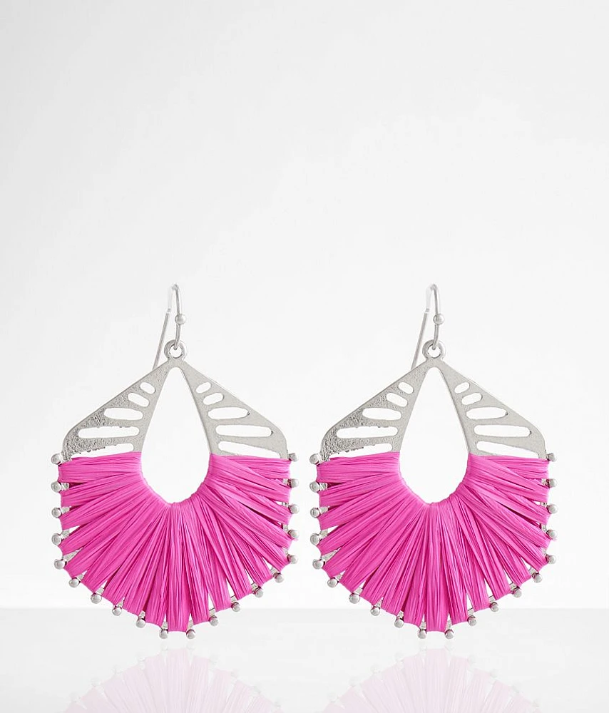 Thread Wrapped Drop Earring