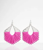 Thread Wrapped Drop Earring