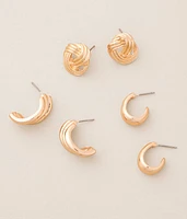 3 Pack Glam Earring Set