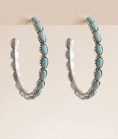 Turquoise Hoop Earring