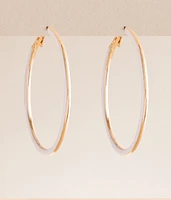 Enamel Hoop Earring
