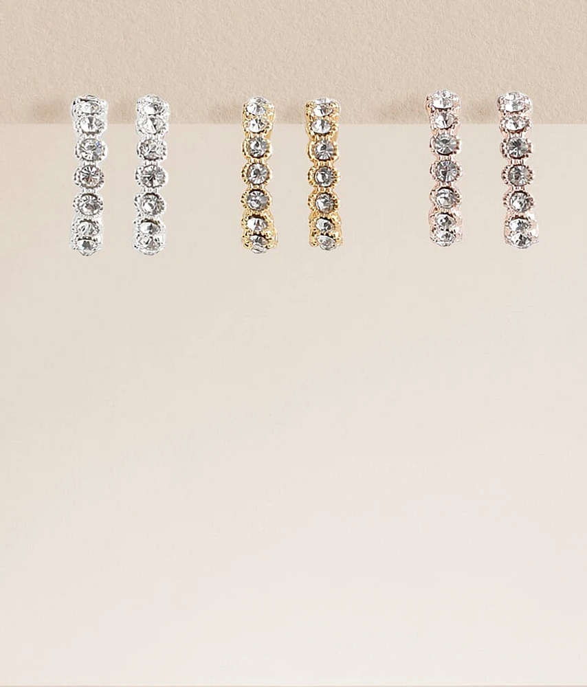 3 Pack Mini Hoop Earring