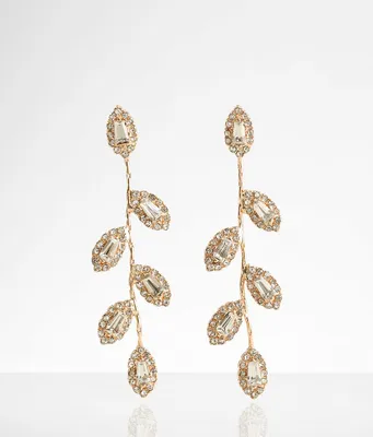 boutique by BKE Crystal Leaf Earring