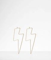 boutique by BKE Lightning Bolt Outline Earring