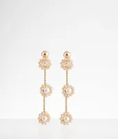 boutique by BKE Beaded Flower Earring