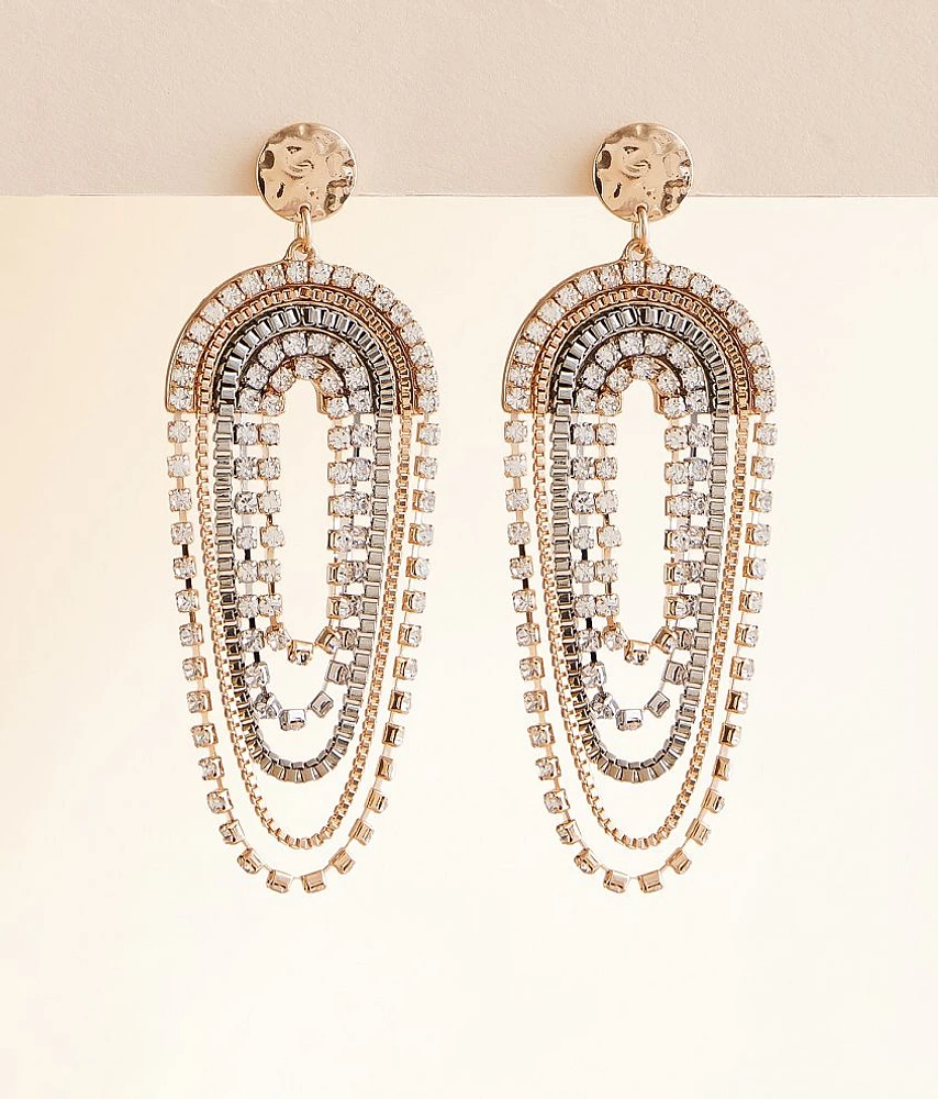 boutique by BKE Glitz Chain Earring