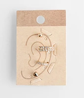 Glitz Earring Cuff Set