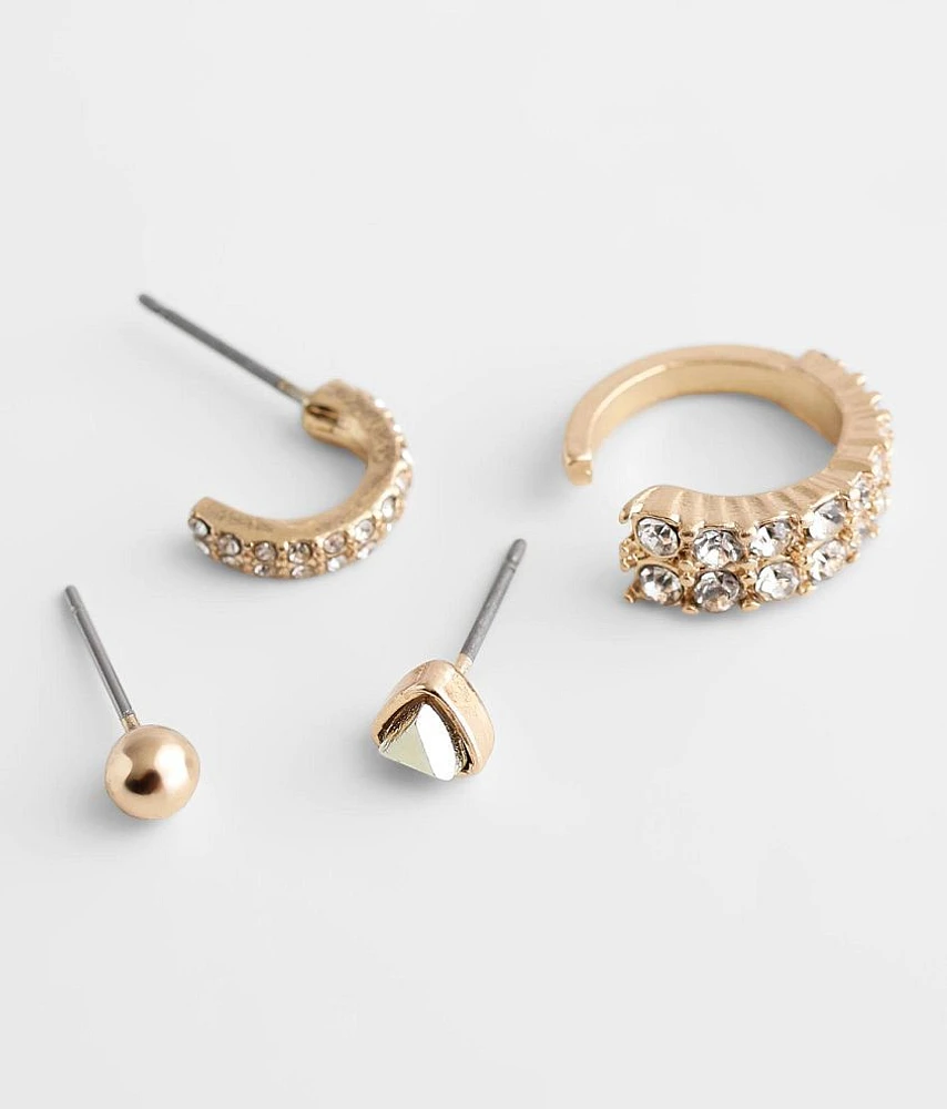 Glitz Earring Cuff Set