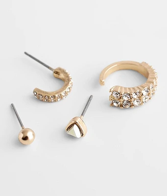 Glitz Earring Cuff Set