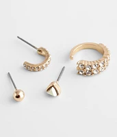 Glitz Earring Cuff Set