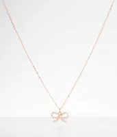 boutique by BKE Glitz Bow Necklace
