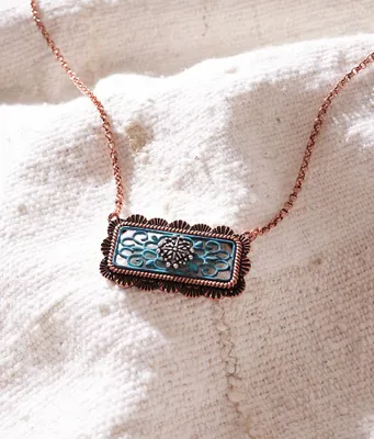 Sterling & Stitch Turquoise Pendant Necklace