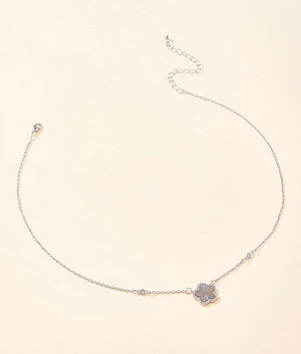 Glitz Flower Necklace