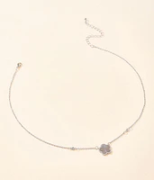 Glitz Flower Necklace