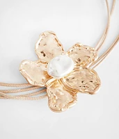 Metal Flower Necklace