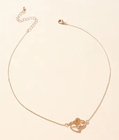Double Heart Necklace