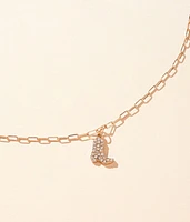 Cowboy Boot Necklace