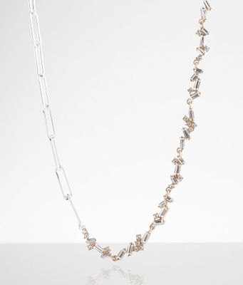 BKE Glitz Paperclip Chain Necklace